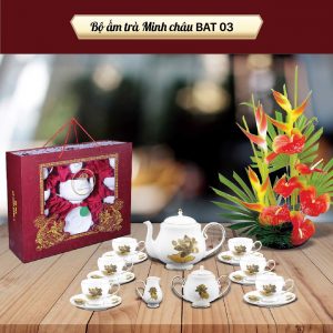 BỘ TRÀ MC-BAT03-Kẽ Vàng +Hoa Sen