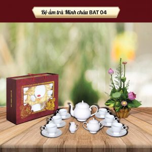 BỘ TRÀ MC-BAT04-Kẽ Vàng +Hoa Sen