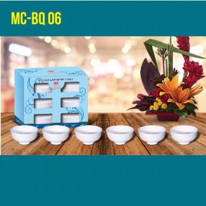 BỘ 6 BÁT CƠM MC-BQ06-Trắng