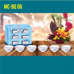 BỘ 6 BÁT CƠM MC-BQ06-Viền Sần